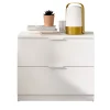 Garnero Arredamenti Comodino 46x50h cm 2 cassetti bianco opaco Manuel New