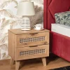 Garnero Arredamenti Comodino 50x52h cm 2 cassetti moderno rovere Sombra Sale