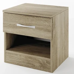 Garnero Arredamenti Comodino 40x41h cm 1 cassetto sonoma Selvaggia Gihome® Rovere Best