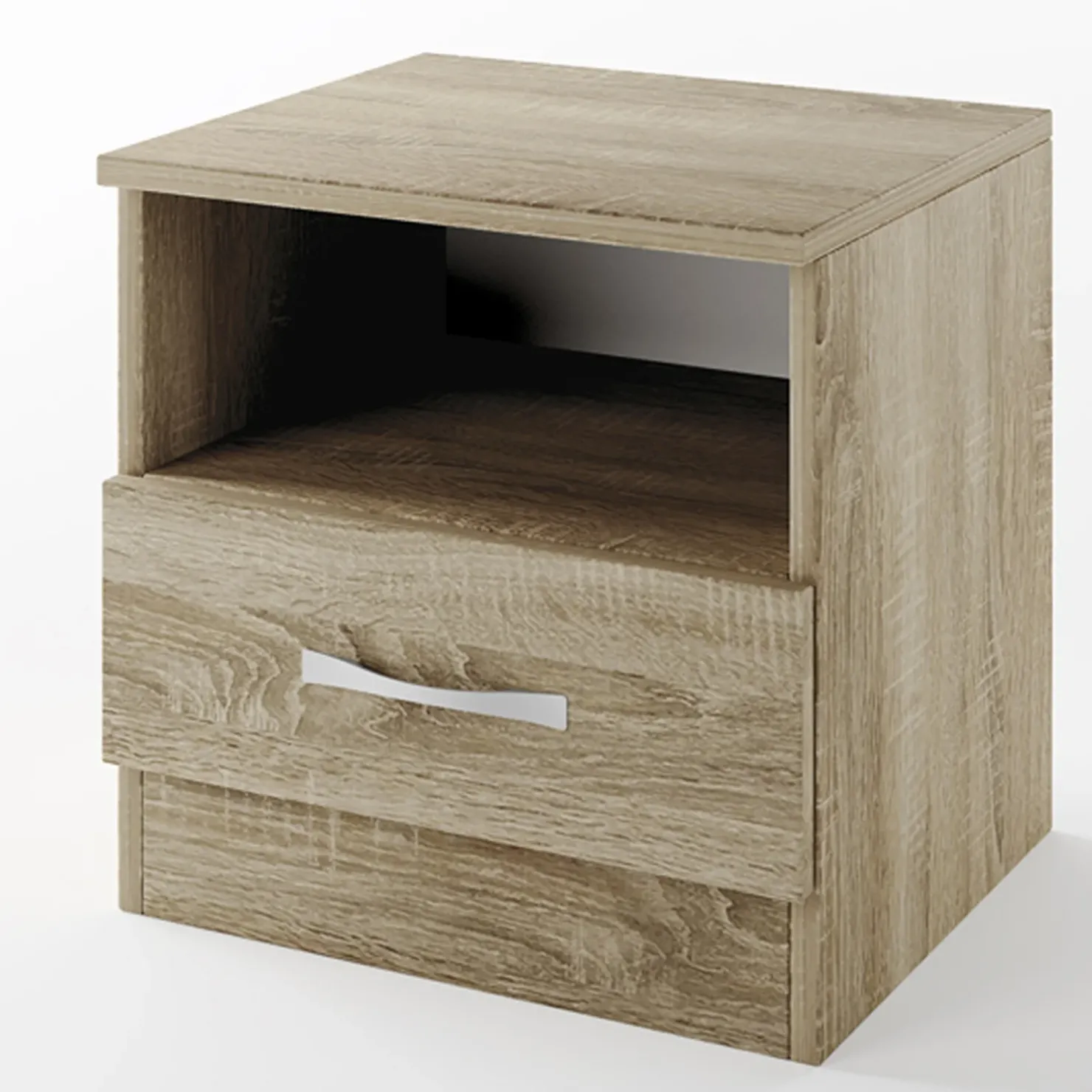 Garnero Arredamenti Comodino 40x41h cm 1 cassetto sonoma Selvaggia Gihome® Rovere Best