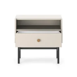 Garnero Arredamenti Comodino 55x52h cm 1 cassetto moderno Eterna Beige Sale