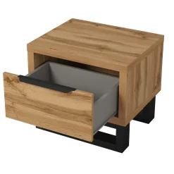 Garnero Arredamenti Comodino 55x49h cm 1 cassetto rovere Petra Outlet