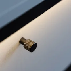 Garnero Arredamenti Comodino 40x40h cm 1 cassetto con LED grigio nero Luna Sale