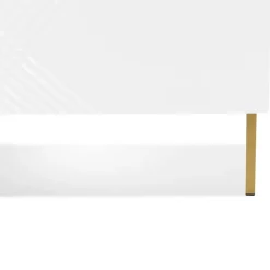 Garnero Arredamenti Comodino 50x46h cm design moderno bianco lucido Marisa Clearance