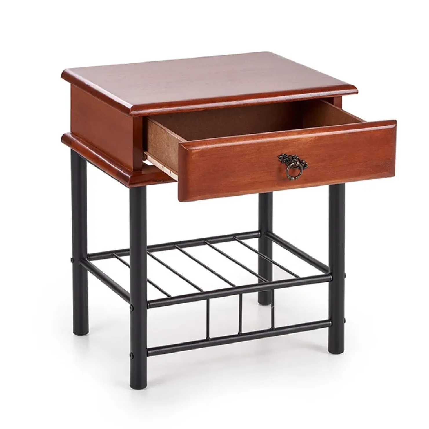 Garnero Arredamenti Comodino 48x55h cm moderno ciligio nero Mirtilla Clearance