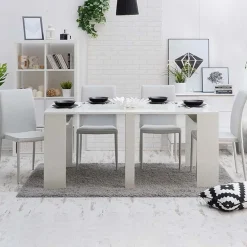 Garnero Arredamenti Consolle 50/302cm allungabile bianco opaco Diadema Gihome® New