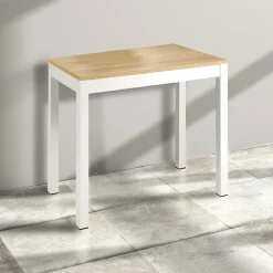 Garnero Arredamenti Consolle 50/300cm allungabile rovere metallo bianco Edison Rovere - Bianco Clearance