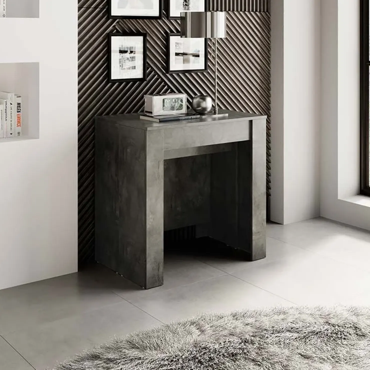 Garnero Arredamenti Consolle 54/252cm tavolo allungabile moderno ossido nobilitato Senigallia Online