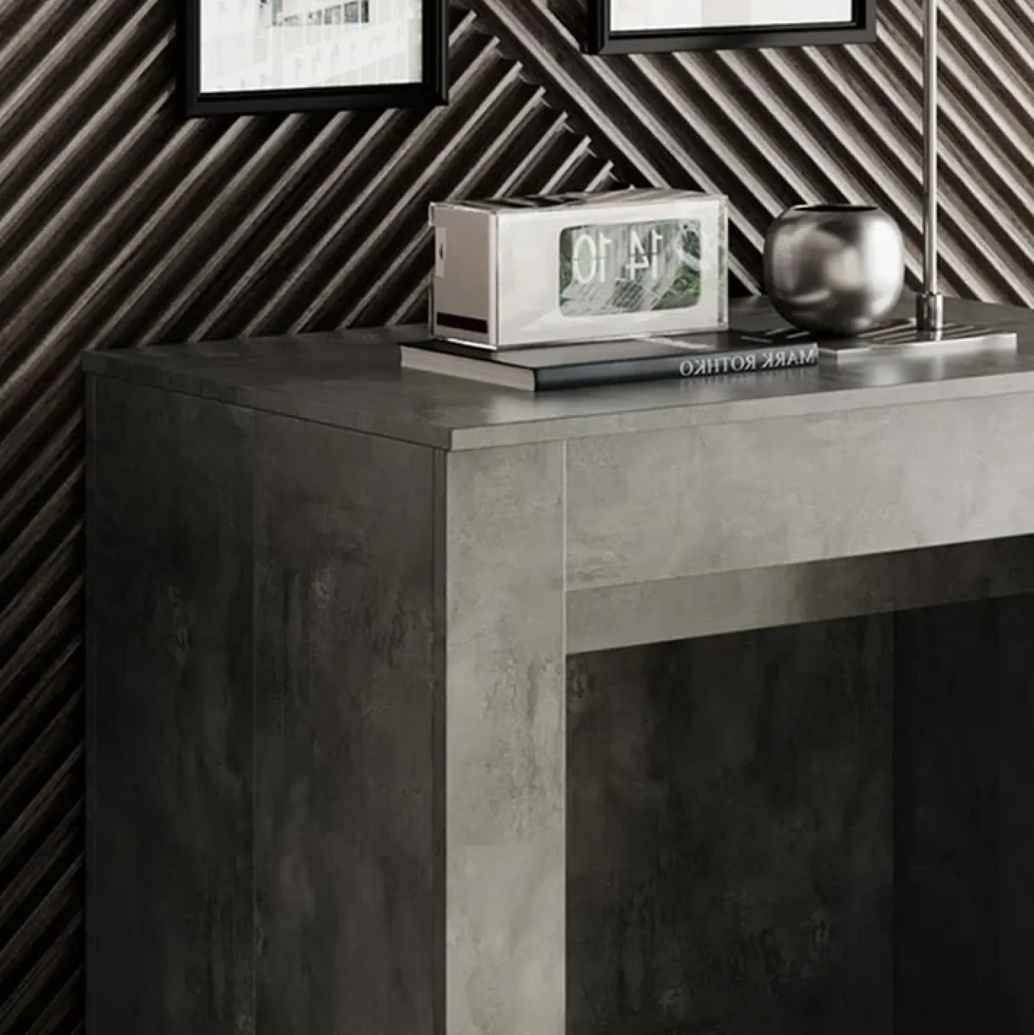 Garnero Arredamenti Consolle 54/252cm tavolo allungabile moderno ossido nobilitato Senigallia Online