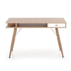 Garnero Arredamenti Consolle ingresso scrivania 1 cassetto 120x75cm rovere sonoma bianco Lavanda Hot