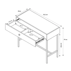 Garnero Arredamenti Consolle ingresso 93x79cm 1 cassetto Eterna Beige Sale