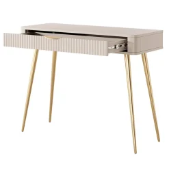 Garnero Arredamenti Consolle ingresso 100x78cm 1 cassetto cannettato Ramis Beige