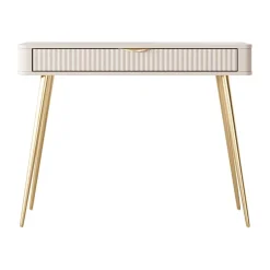 Garnero Arredamenti Consolle ingresso 100x78cm 1 cassetto cannettato Ramis Beige