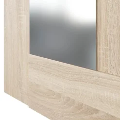 Garnero Arredamenti Consolle ingresso 32x79cm con specchio rovere ossido Nelson Outlet