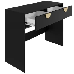 Garnero Arredamenti Consolle ingresso 100x78h cm con cassetto nero Oriana Best