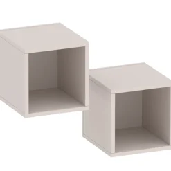 Garnero Arredamenti Coppia 2 mensole cubotti 28x29h cm da parete Sunset Beige Hot