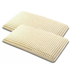 Garnero Arredamenti Coppia cuscini guanciali saponetta in lattice Latex