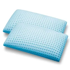 Garnero Arredamenti Coppia cuscini guanciali saponetta in memory Fiocco Hot