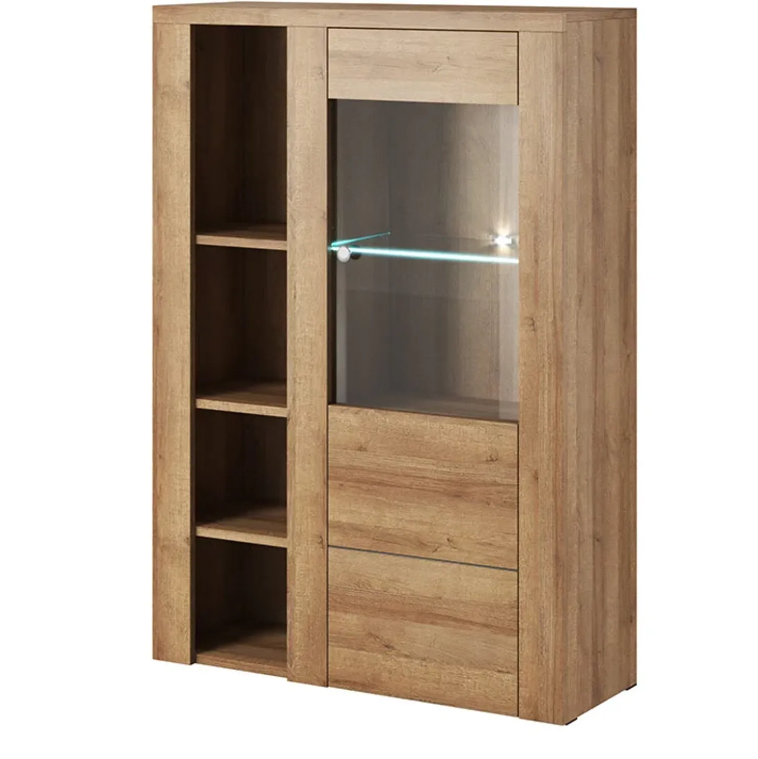 Garnero Arredamenti Credenza alta 100x145h cm 1 anta moderna Paloma 2 Rovere Hot