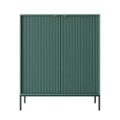 Garnero Arredamenti Credenza alta 104x125h cm 2 ante soggiorno Alisa Verde Clearance