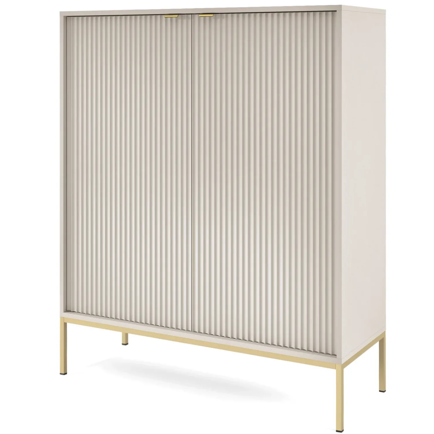 Garnero Arredamenti Credenza alta 104x125h cm 2 ante soggiorno Alisa Beige Online