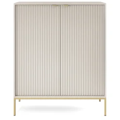 Garnero Arredamenti Credenza alta 104x125h cm 2 ante soggiorno Alisa Beige Online