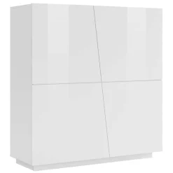 Garnero Arredamenti Credenza alta 120x126h cm 4 ante Candia Gihome® Bianco Lucido Best