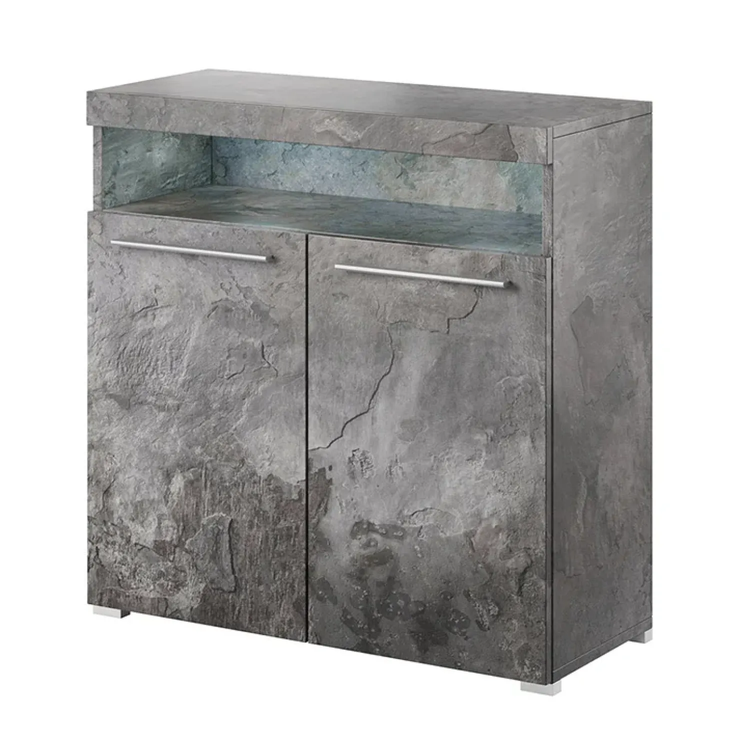 Garnero Arredamenti Credenza alta 91x92h cm 2 ante moderna Frisk Ossido Online