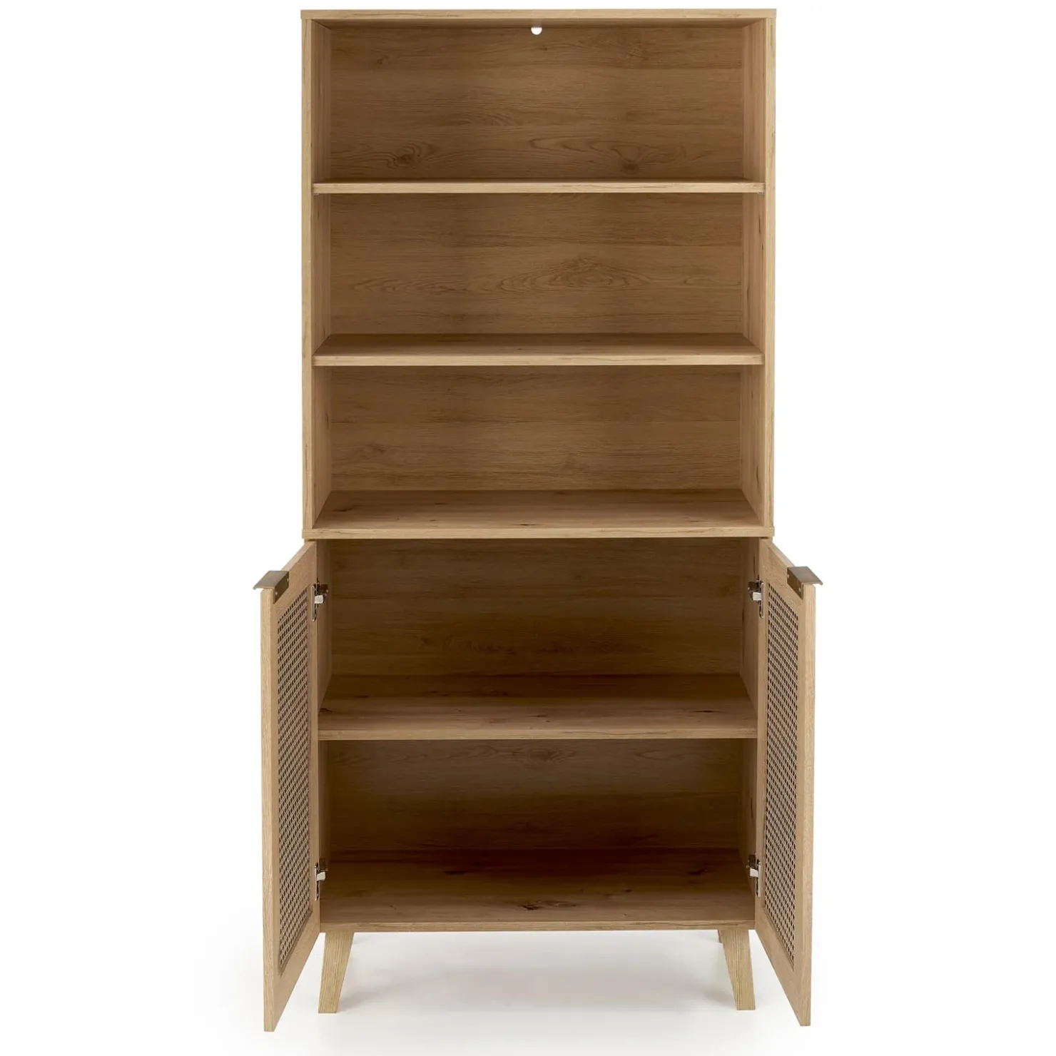 Garnero Arredamenti Credenza alta 80x173h cm con libreria 2 ante 3 vani moderna rovere Sombra Online