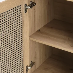 Garnero Arredamenti Credenza alta 80x173h cm con libreria 2 ante 3 vani moderna rovere Sombra Online