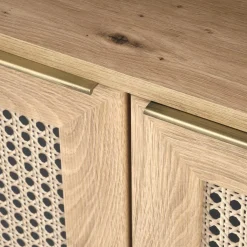 Garnero Arredamenti Credenza alta 80x173h cm con libreria 2 ante 3 vani moderna rovere Sombra Online