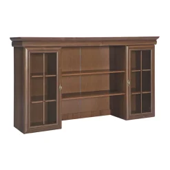 Garnero Arredamenti Credenza alta 168x195h cm con vetrina arte povera quercia Kelly Noce New