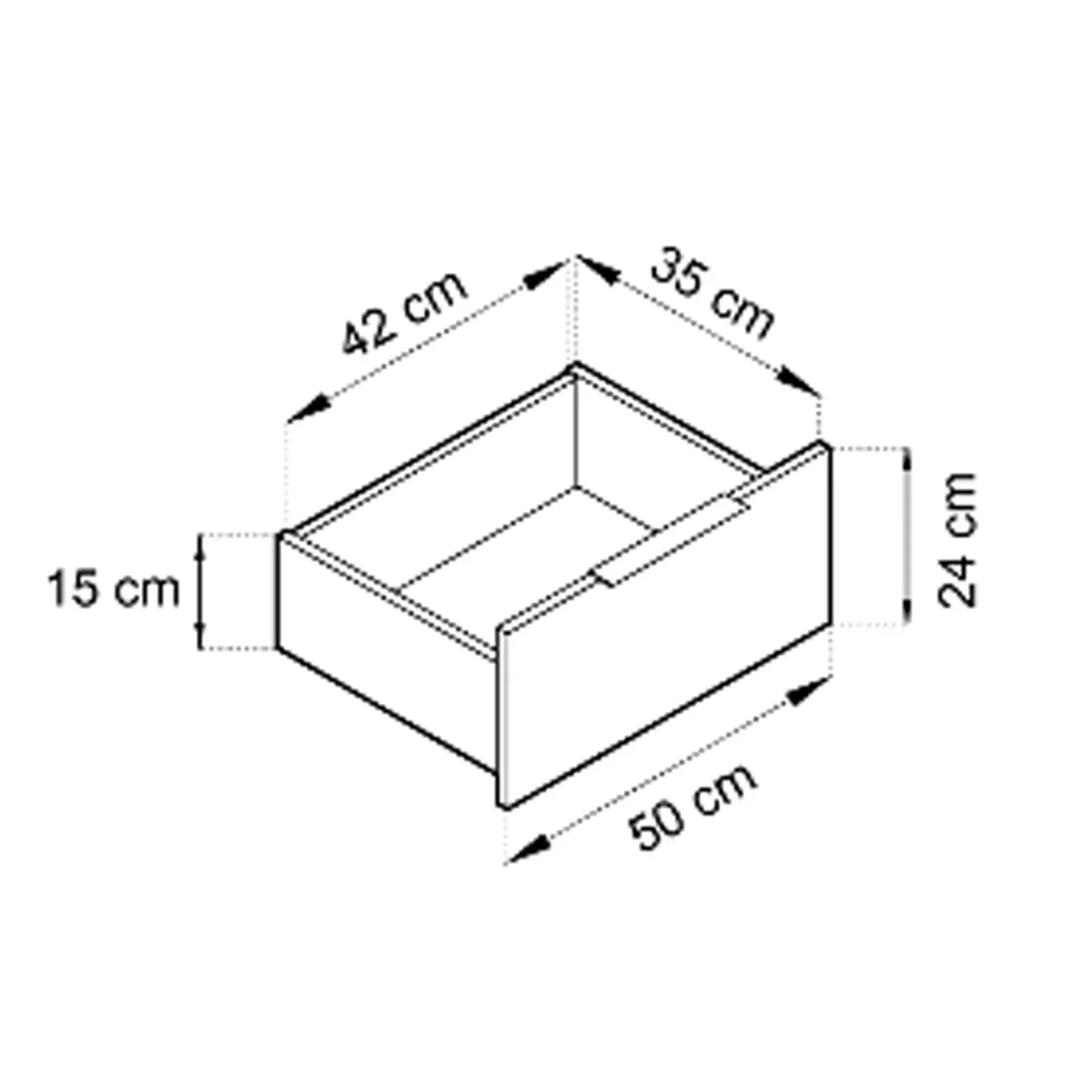 Garnero Arredamenti Credenza moderna 105x86h cm 3 cassetti cashmere Miller Beige