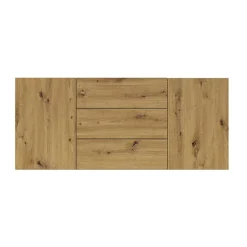 Garnero Arredamenti Credenza sospesa 140x63h cm moderna Fusion Rovere Outlet