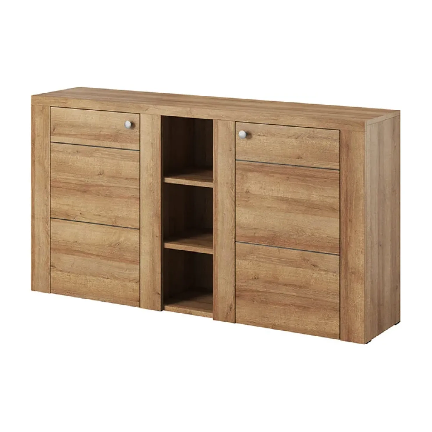 Garnero Arredamenti Credenza 155x85cm 2 ante moderna rovere Paloma 2 Online