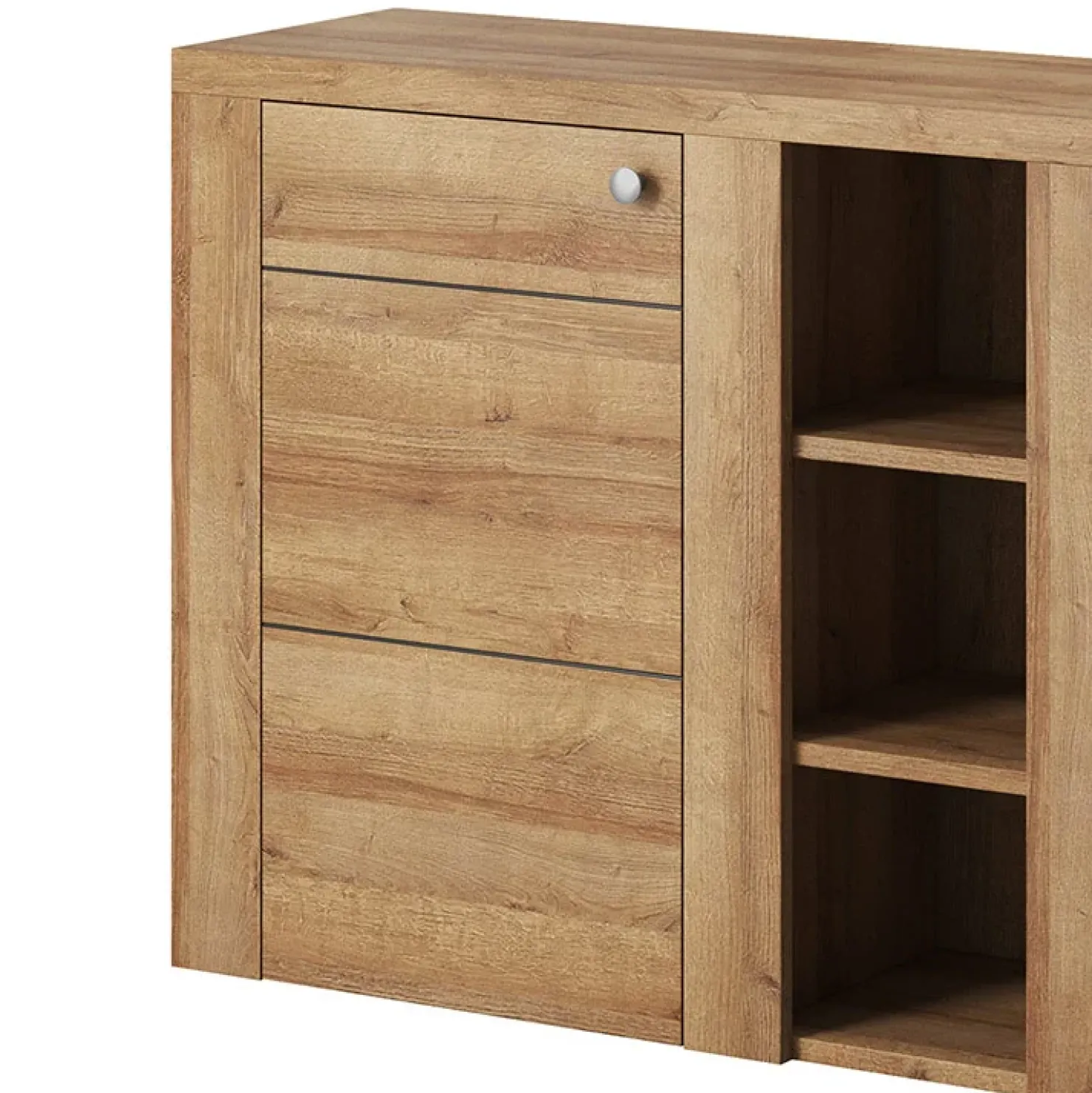 Garnero Arredamenti Credenza 155x85cm 2 ante moderna rovere Paloma 2 Online