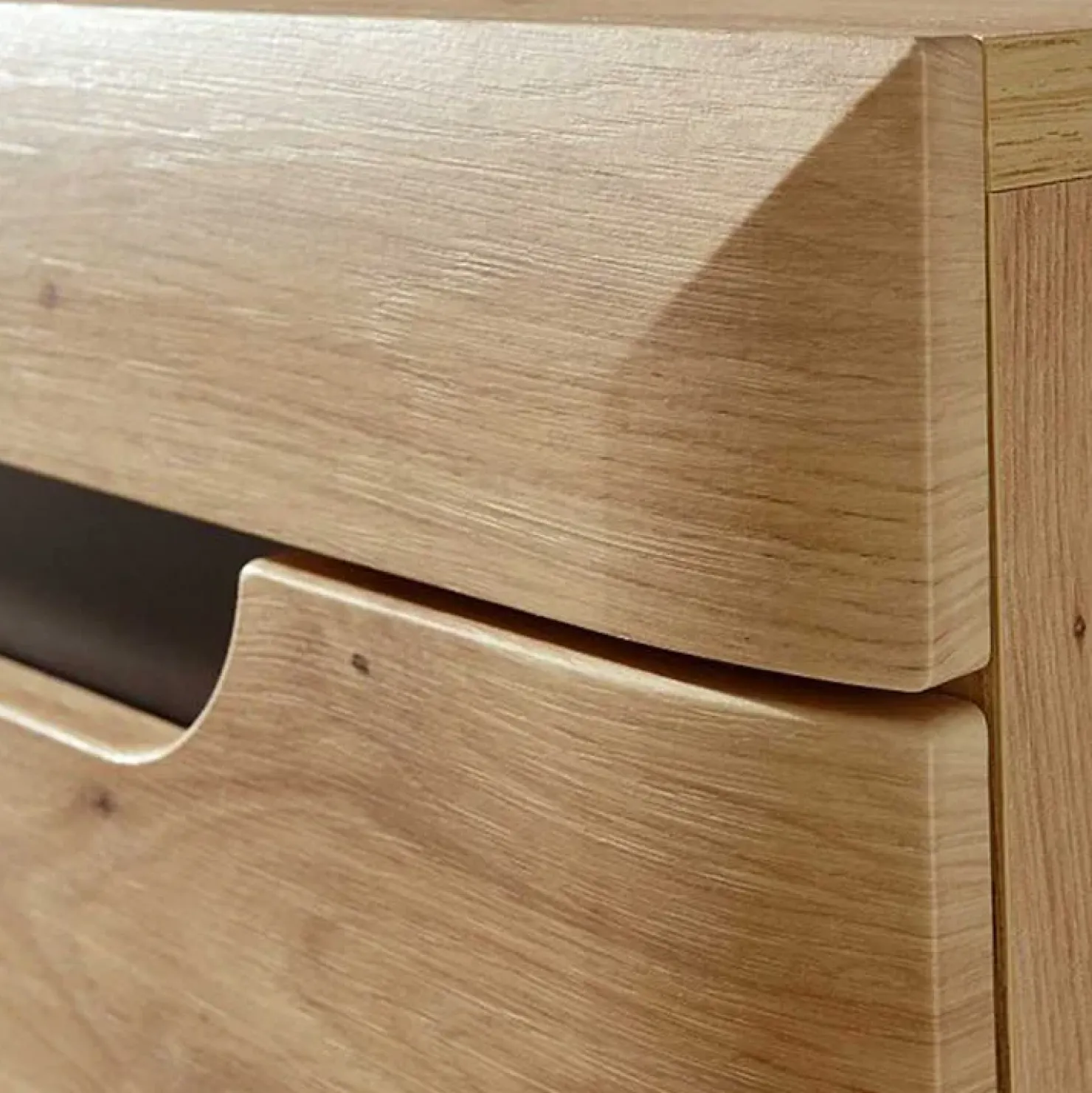 Garnero Arredamenti Credenza 107x83h cm 1 anta 3 cassetti moderna rovere Alimena Gihome® Outlet