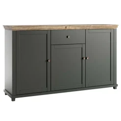 Garnero Arredamenti Credenza 160x93h cm 3 ante 1 cassetto moderna quercia Texel Verde