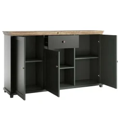 Garnero Arredamenti Credenza 160x93h cm 3 ante 1 cassetto moderna quercia Texel Verde