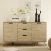 Garnero Arredamenti Credenza 156x86h cm 2 ante 3 cassetti moderna sherwood oak Juvena Sale