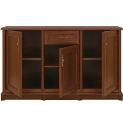 Garnero Arredamenti Credenza 153x90h cm 3 ante 1 cassetto arte povera noce Toscana Online