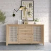 Garnero Arredamenti Credenza 164x91h cm 2 ante 4 cassetti moderna rovere naturale Astoria Sale