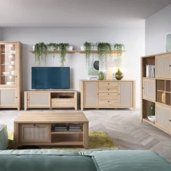 Garnero Arredamenti Credenza 164x91h cm 2 ante 4 cassetti moderna rovere naturale Astoria Sale