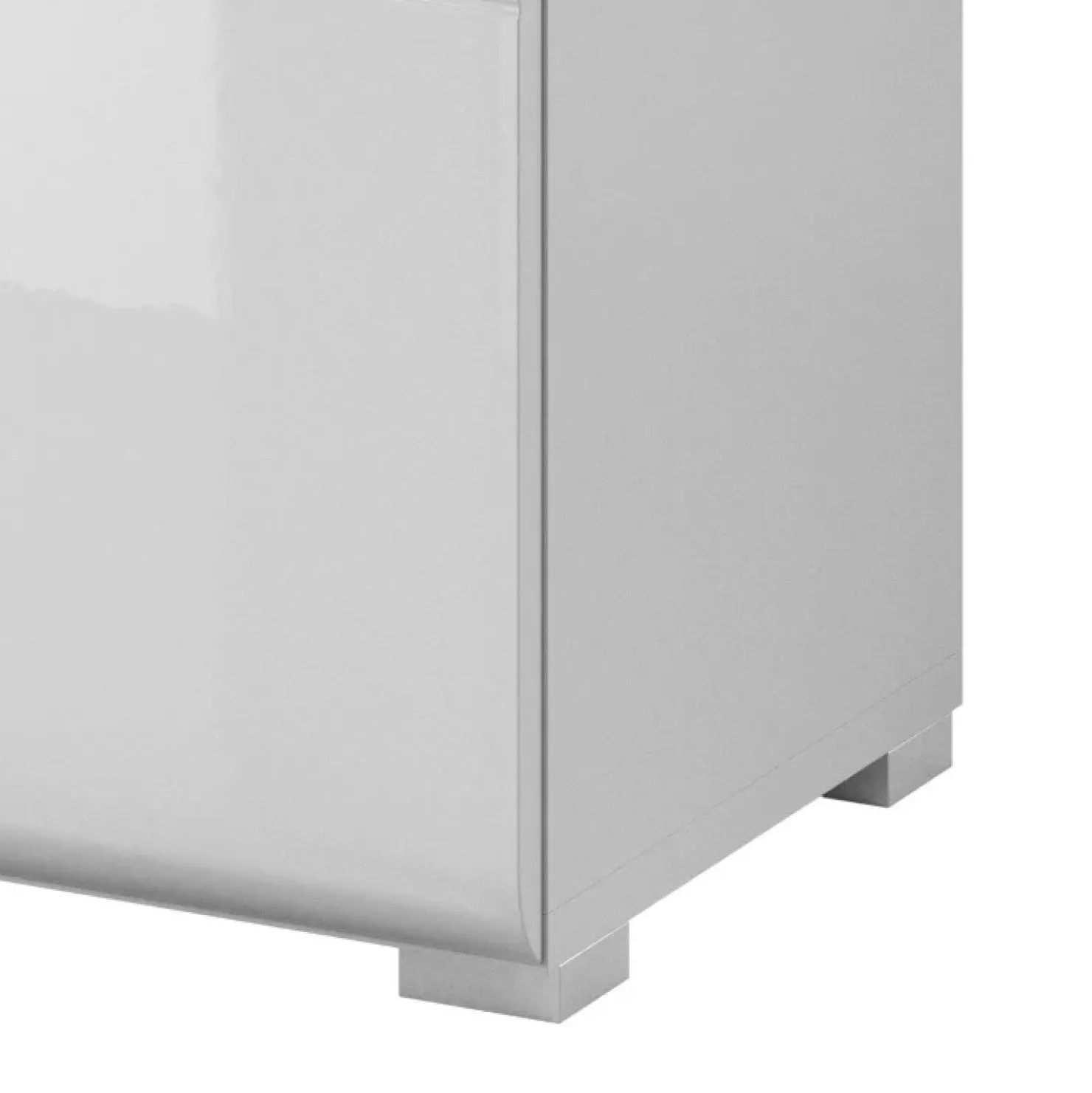 Garnero Arredamenti Credenza 159x83h cm 3 ante 1 cassetto bianco lucido rovere Tahiti