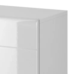 Garnero Arredamenti Credenza 159x83h cm 3 ante 1 cassetto bianco lucido rovere Tahiti