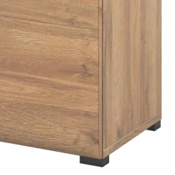 Garnero Arredamenti Credenza 180x86h cm 2 ante 3 cassetti moderna rovere nero Maiorca Discount