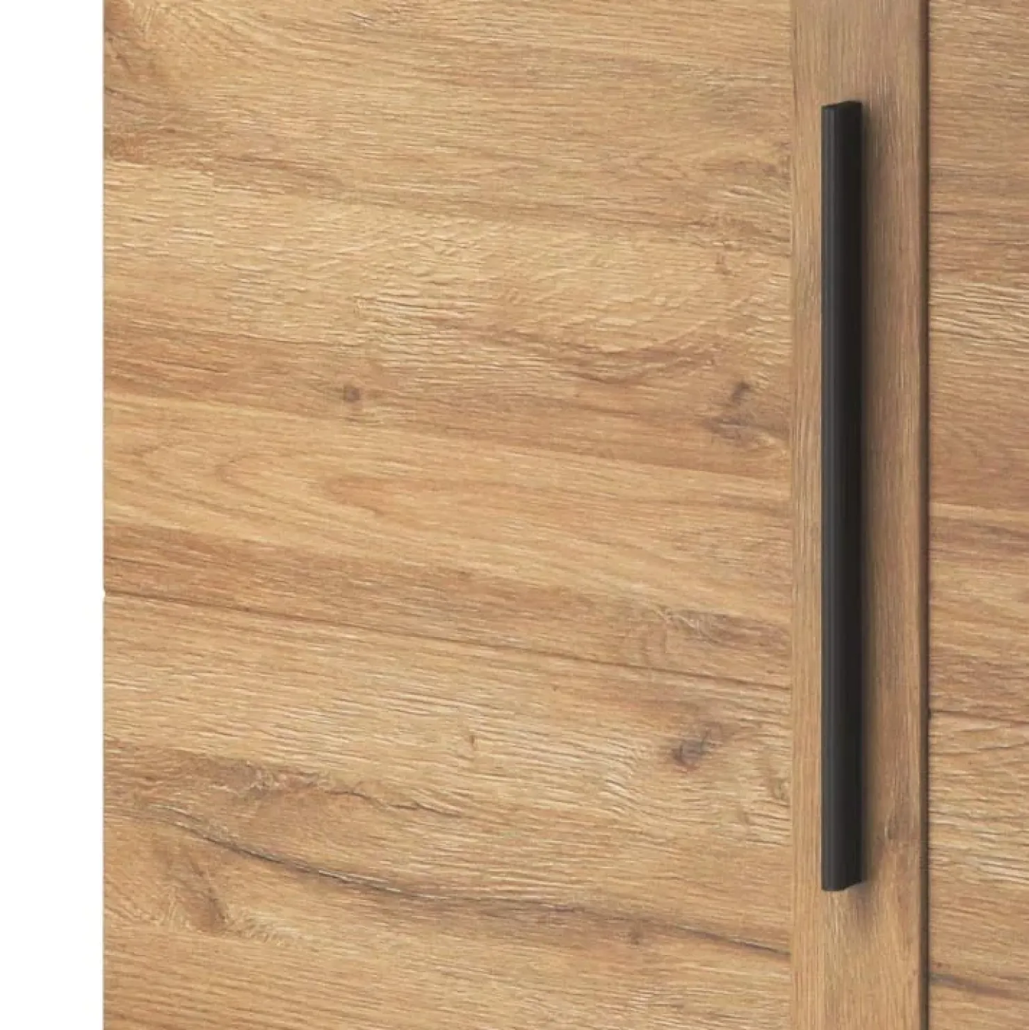 Garnero Arredamenti Credenza 180x86h cm 2 ante 3 cassetti moderna rovere nero Maiorca Discount