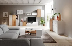 Garnero Arredamenti Credenza 160x94h cm 2 ante 4 cassetti moderna quercia bianco opaco James Online