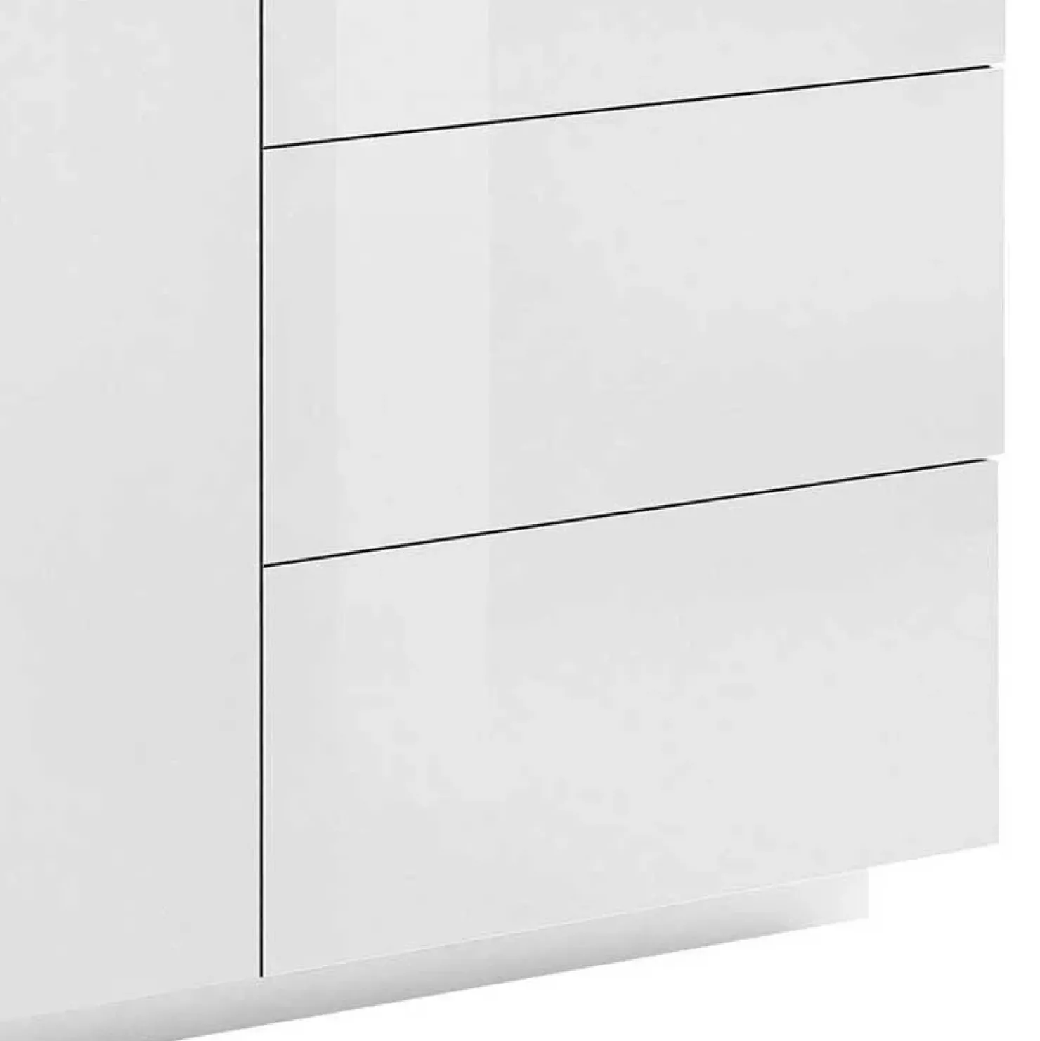 Garnero Arredamenti Credenza 180x86h cm 2 ante 3 cassetti Candia Gihome® Bianco Lucido Online