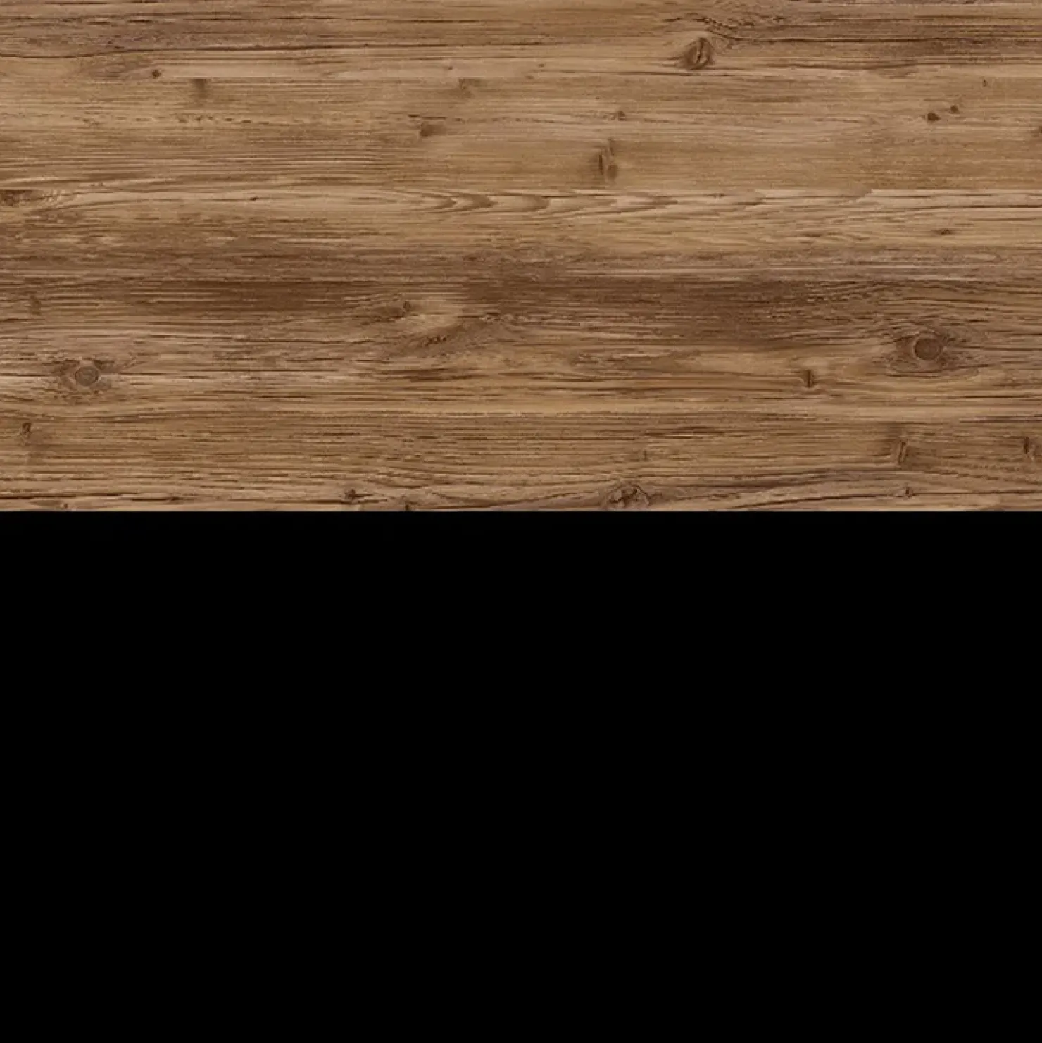 Garnero Arredamenti Credenza 220x79h cm 4 ante 3 cassetti moderna quercia nero opaco Nebraska Rovere Rustico - Nero opaco